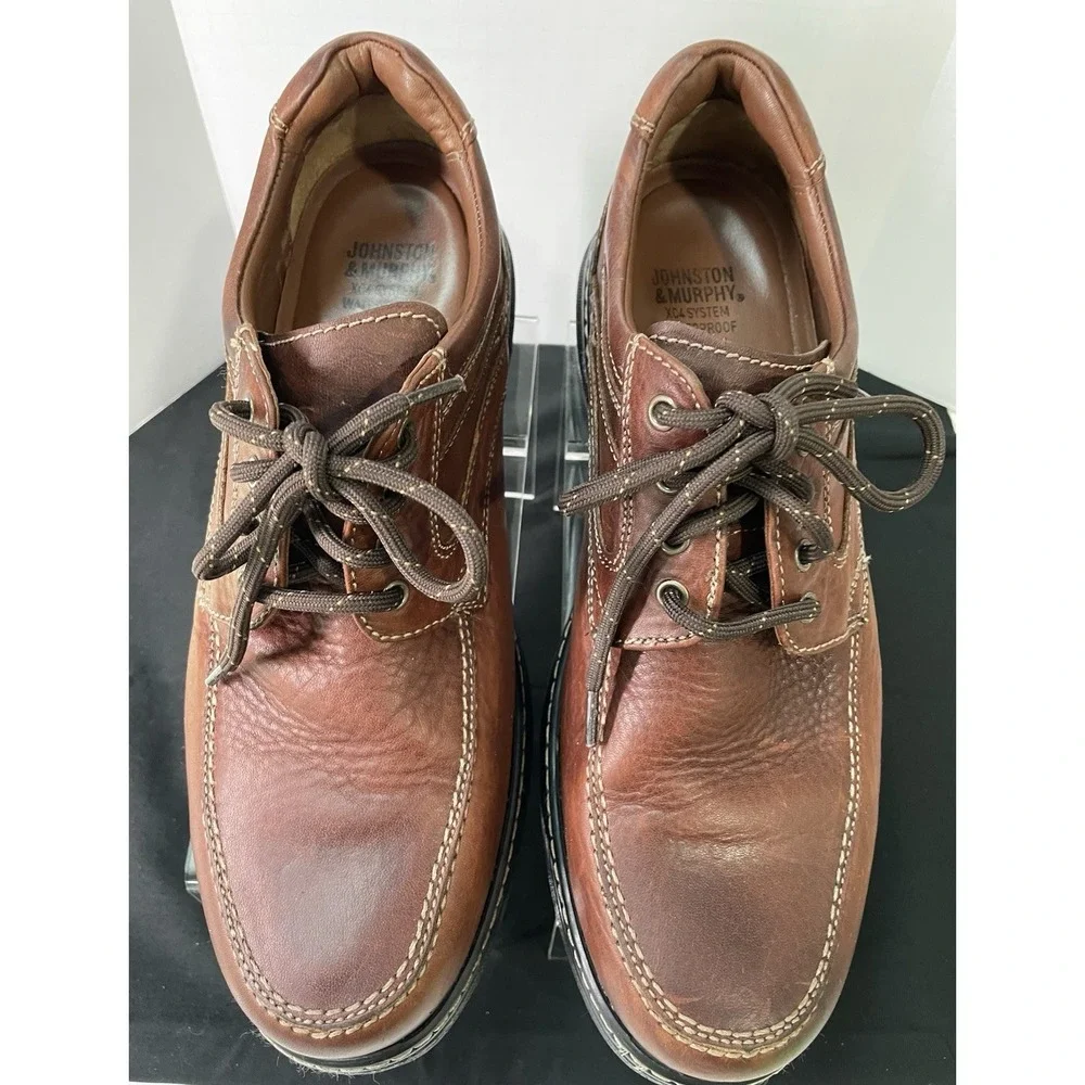 Johnson & Murphy Colvard XC4 Waterproof Sheepskin Men 10M Oxfords Shoes 25-1074